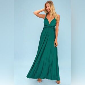 Infinity ways emerald dress